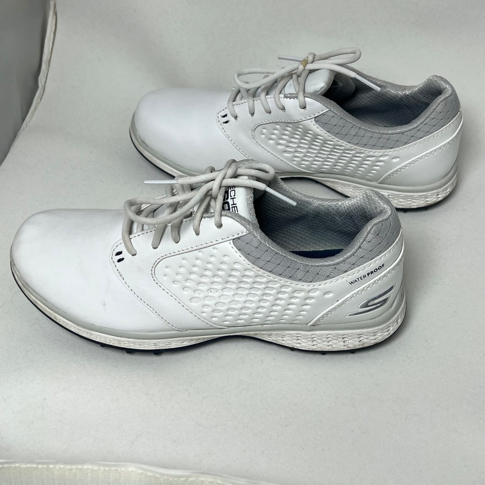 Skechers Go Golf 17002 Sneaker 6.5 White Womens Athleisure Waterproof Spikeless - Picture 5 of 11